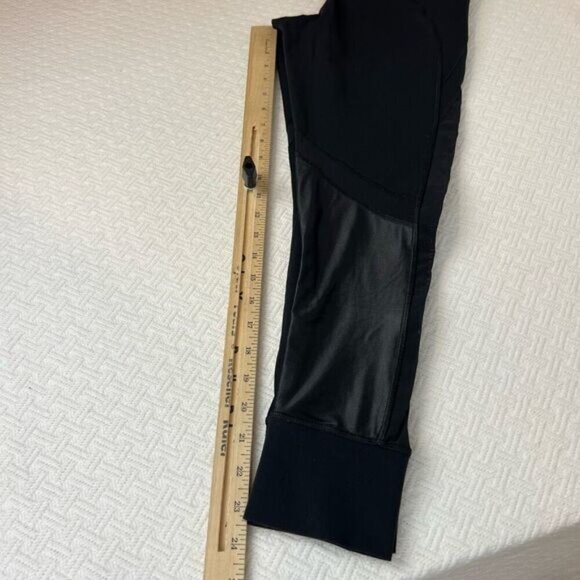 LOLË Womens Small Burst Black Athletic Leggings Pants Montreal Mesh Workout Yoga - Picture 9 of 10